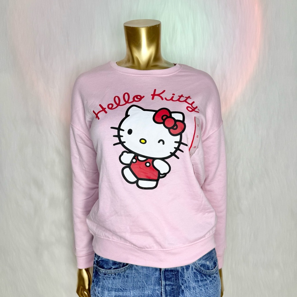 NEW Sanrio Hello Kitty Pink Graphic Sweatshirt - Women’s X-Small- NWT